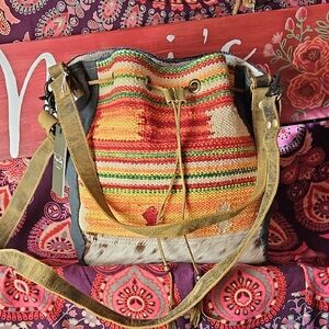 Colorful Striped Women's Bag